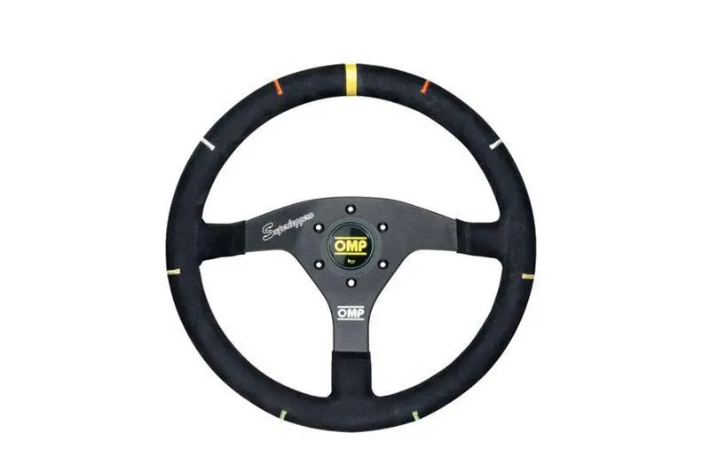 Omp Recce Series Steering Wheel 350 Mm - Black/White 1