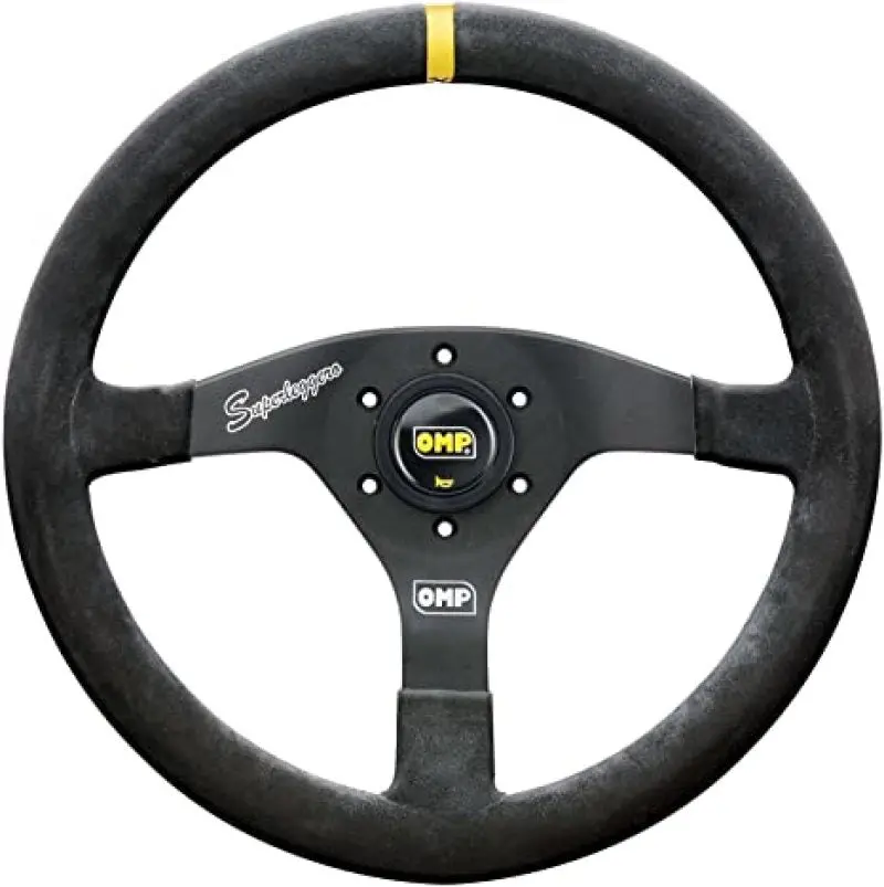 Omp Velocita Superleggero Suede Leather 350Mm Diameter Steering Wheel Black 1