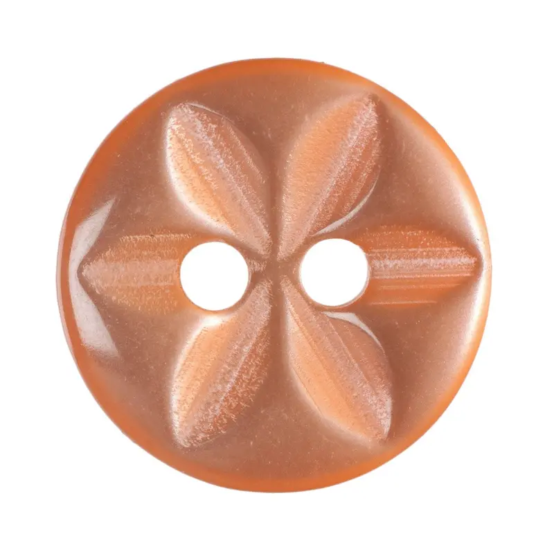 Orange Flower Pattern Buttons 1