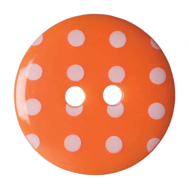 Orange Polka Dot Buttons 1