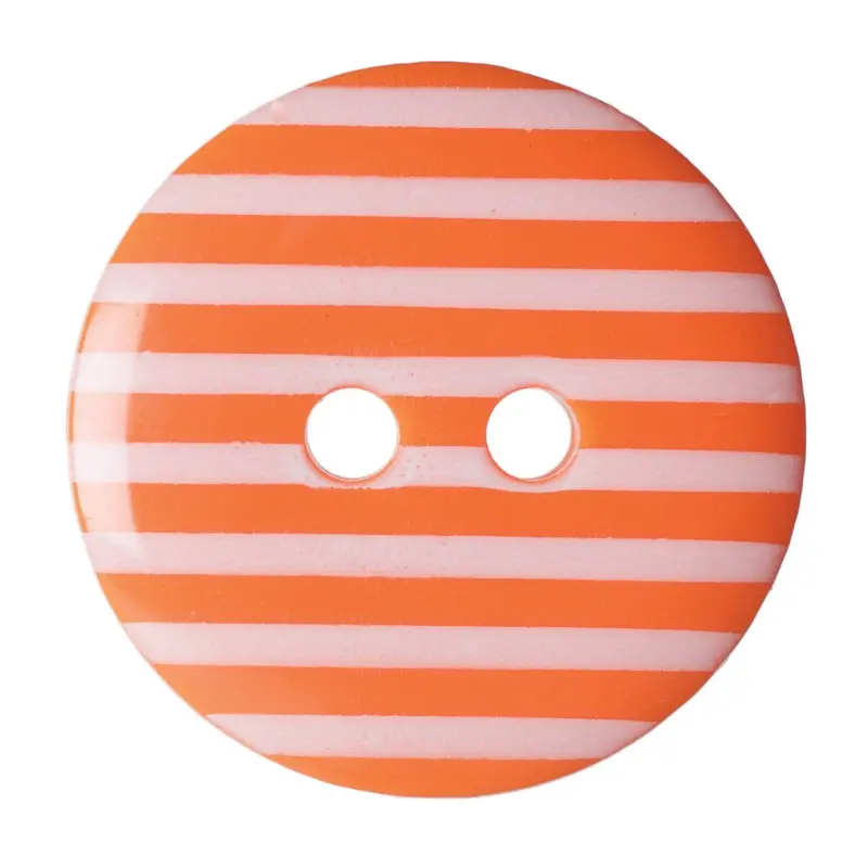 Orange Stripey Buttons 17.5Mm Size 1