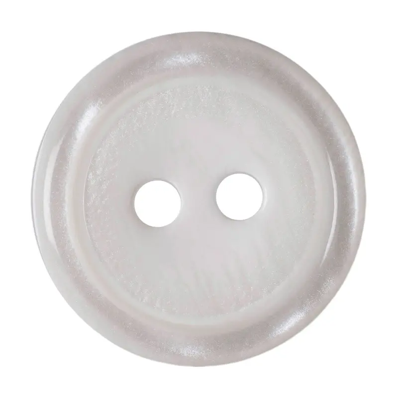 Pearlescent White Round Rimmed Buttons 1