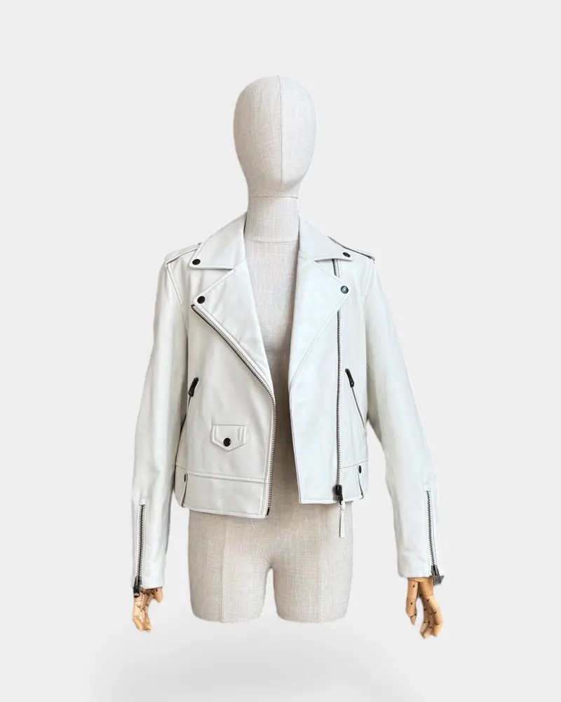 Perfecto Blanc En Cuir Mackage, M 1