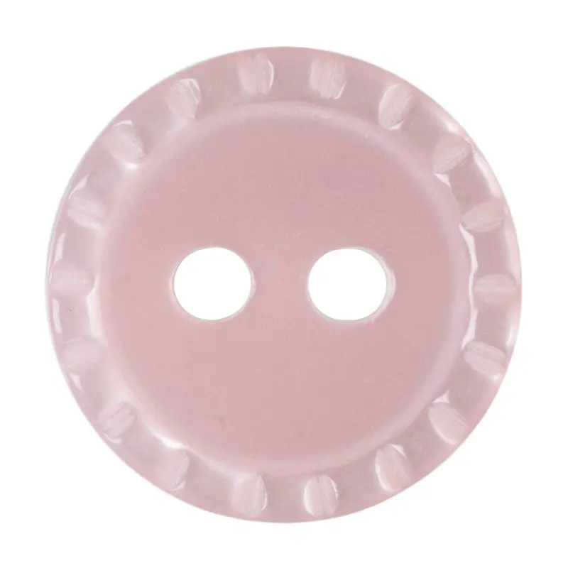 Pink Crimped Edge Buttons 1
