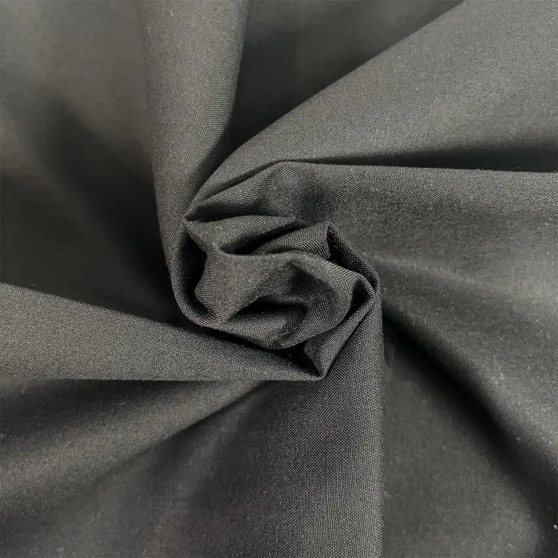 Premium Organic Cotton Solid Fabric, Black 1