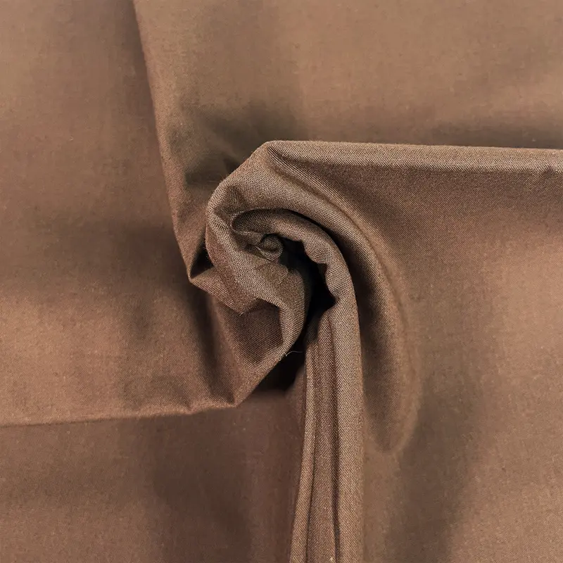 Premium Organic Cotton Solid Fabric, Brown 1