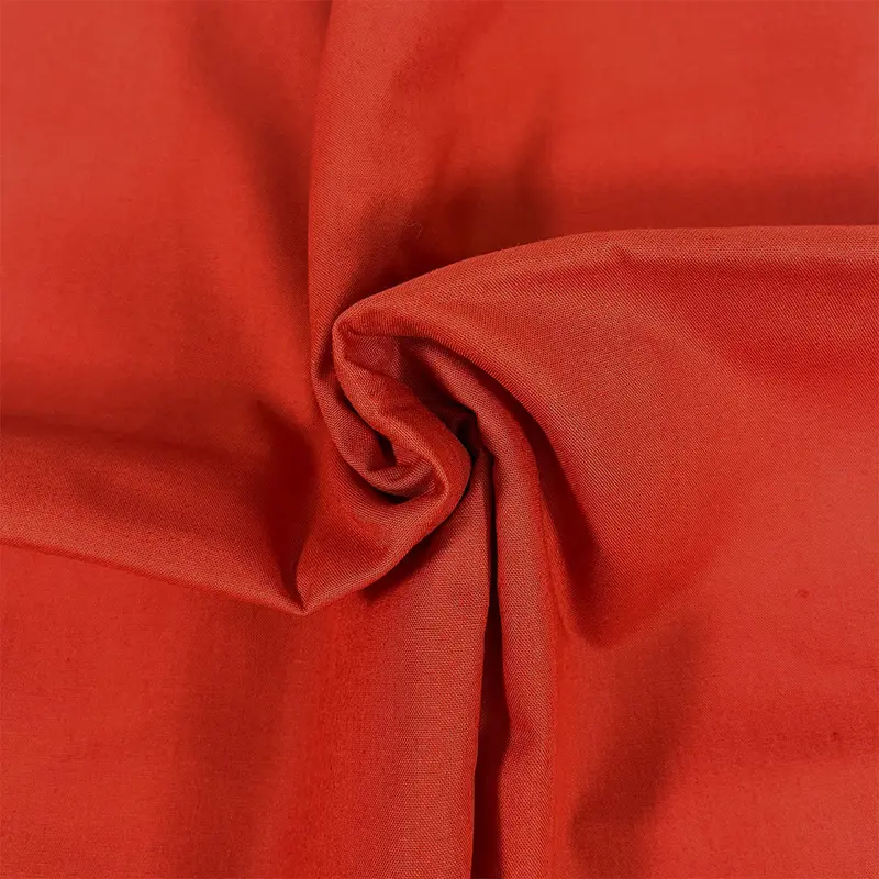 Premium Organic Cotton Solid Fabric, Burnt Orange 1