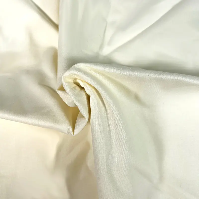 Premium Organic Cotton Solid Fabric, Cream 1