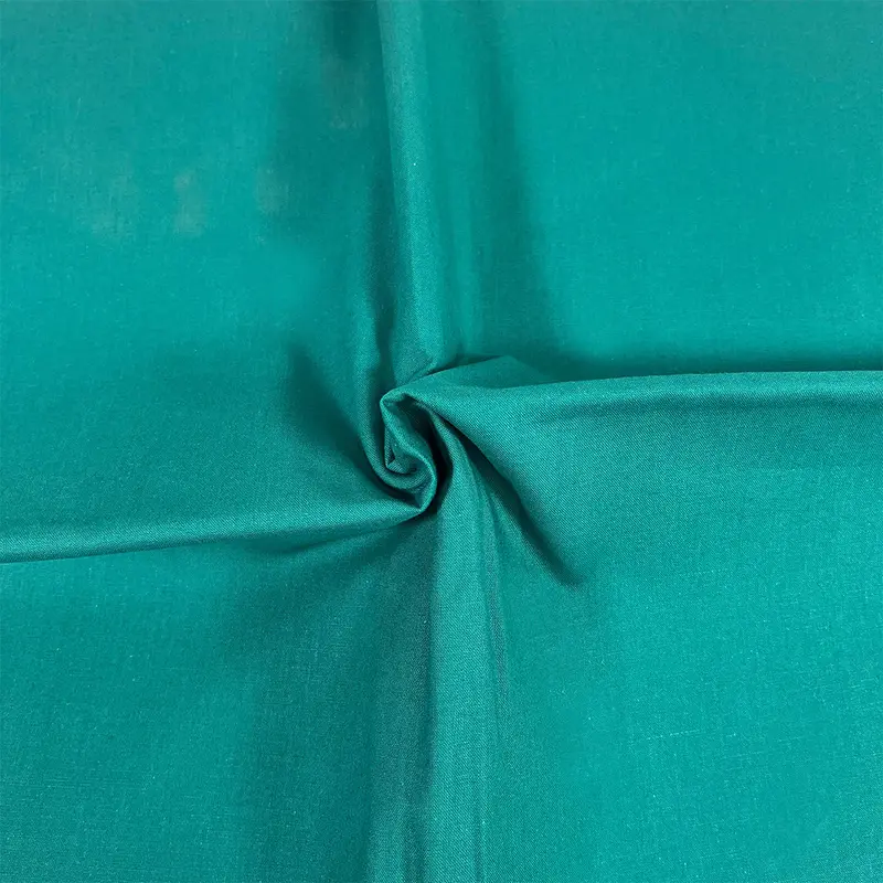 Premium Organic Cotton Solid Fabric, Dark Cyan 1