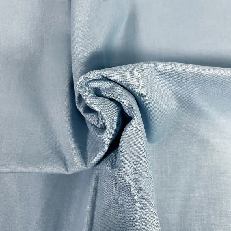 Premium Organic Cotton Solid Fabric, Denim 1