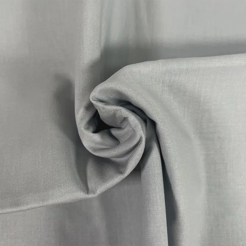 Premium Organic Cotton Solid Fabric, Light Grey 1