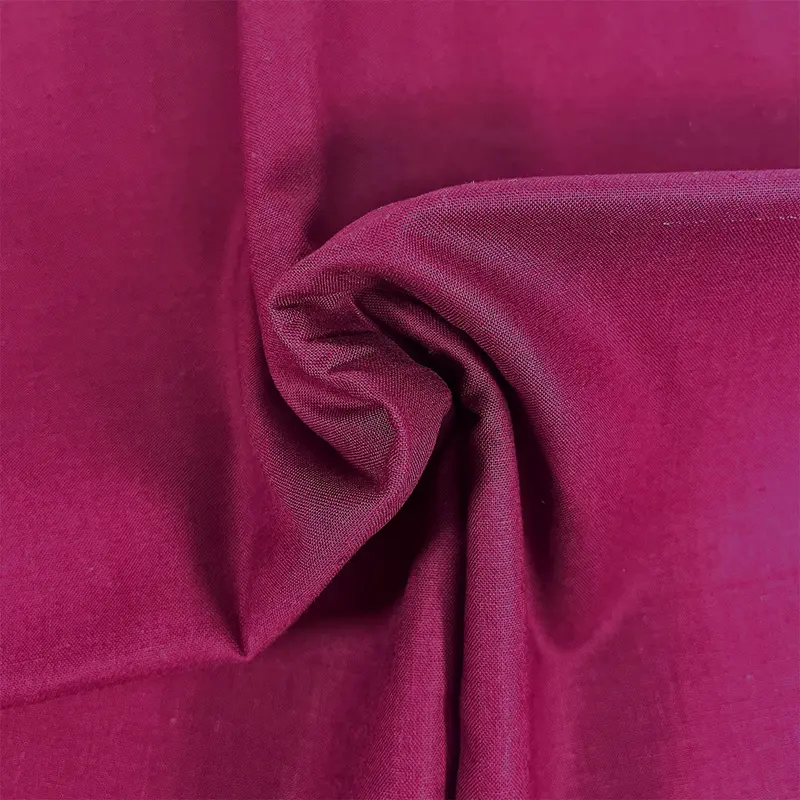 Premium Organic Cotton Solid Fabric, Mulberry 1