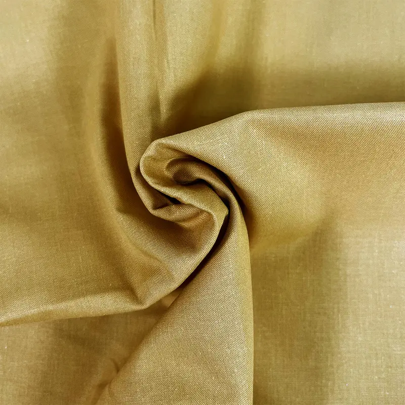 Premium Organic Cotton Solid Fabric, Ochre 1