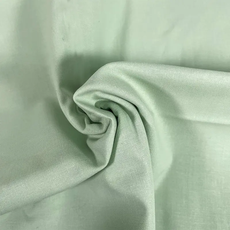 Premium Organic Cotton Solid Fabric, Pale Green 1