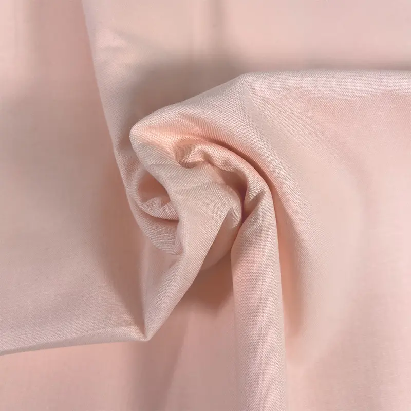 Premium Organic Cotton Solid Fabric, Peach Pink 1