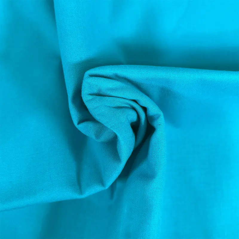 Premium Organic Cotton Solid Fabric, Peacock 1