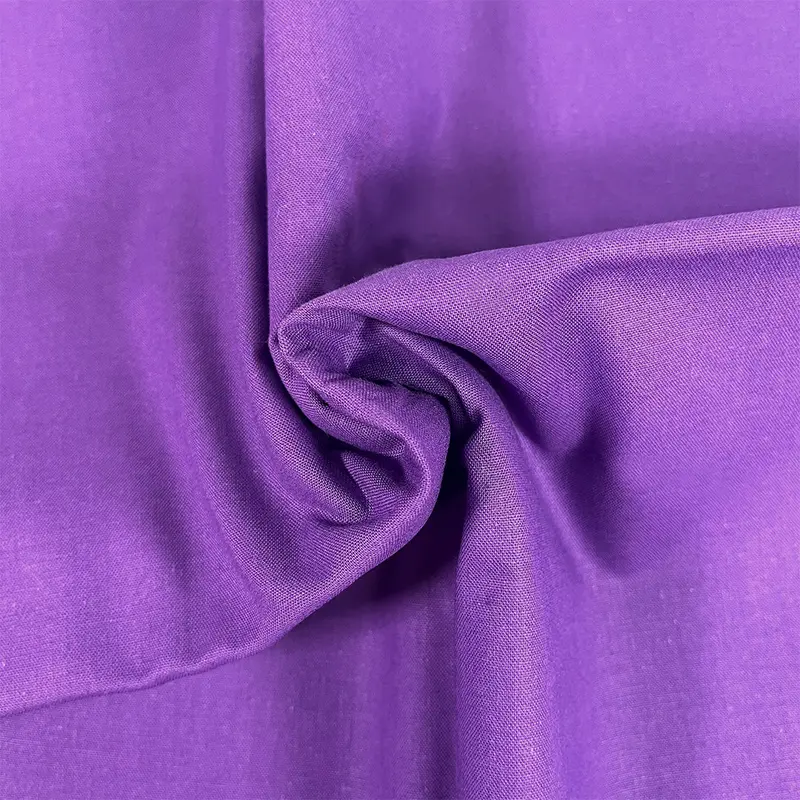 Premium Organic Cotton Solid Fabric, Purple 1