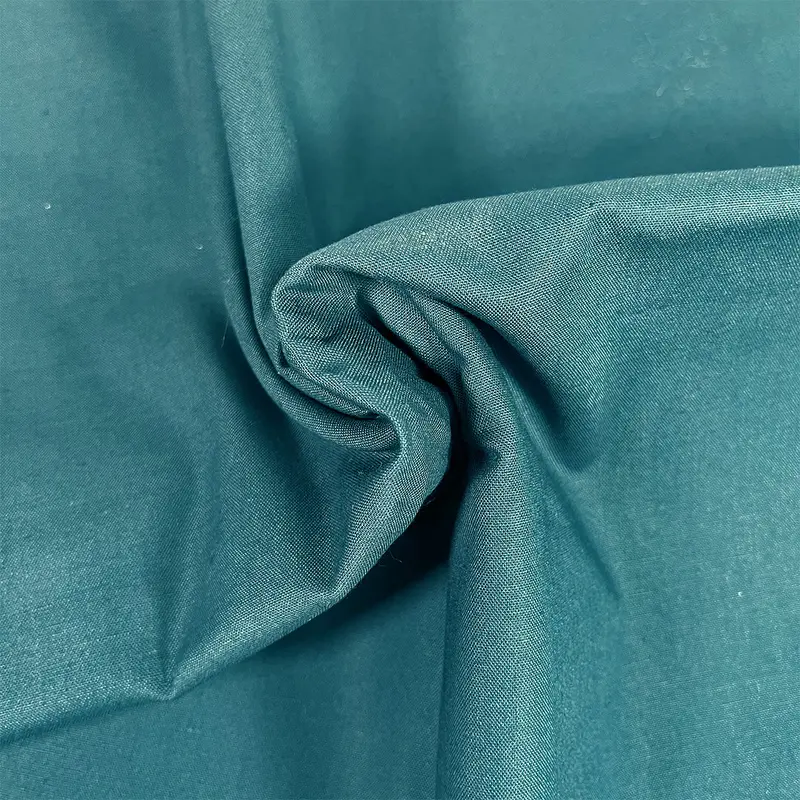 Premium Organic Cotton Solid Fabric, Teal 1