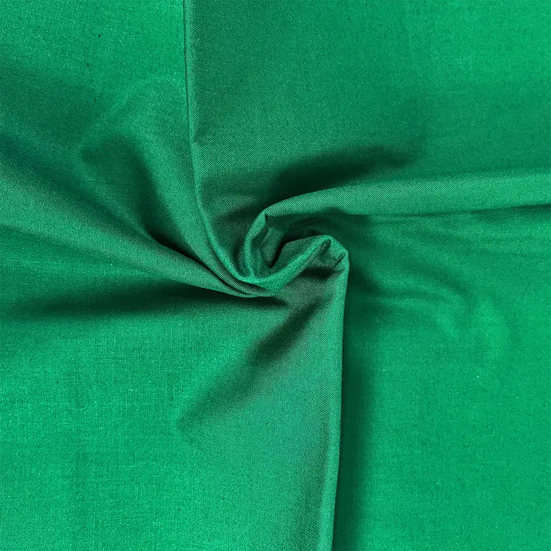 Premium Organic Cotton Solid Fabric, True Green 1