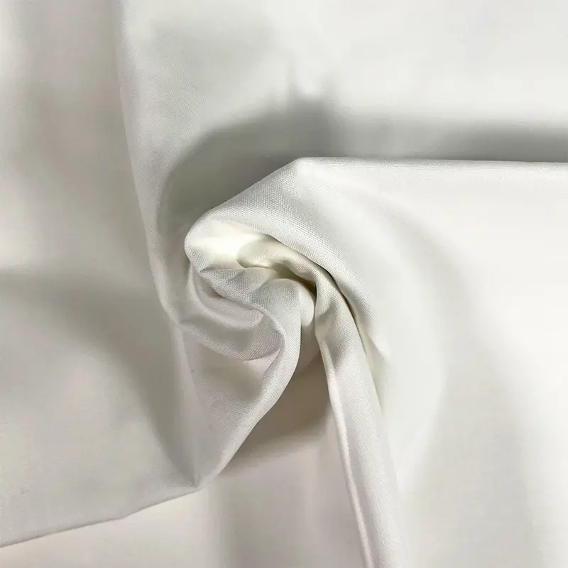 Premium Organic Cotton Solid Fabric, White 1