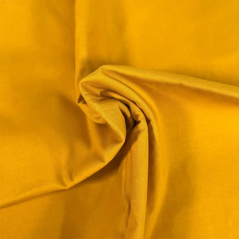 Premium Organic Cotton Solid Fabric, Yellow 1