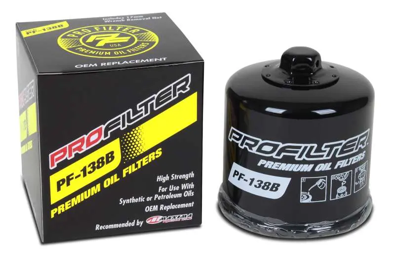 Profilter Aprilia/Arctic Cat/Kawasaki/Suzuki Spin-On/Black/Various Performance Oil Filter 1