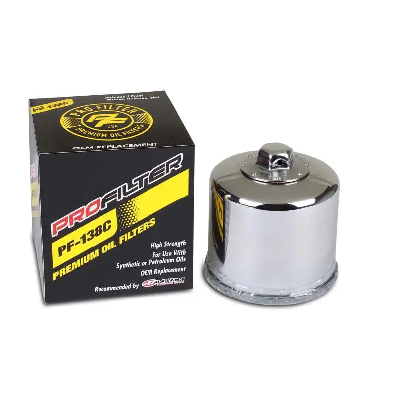 Profilter Aprilia/Arctic Cat/Kawasaki/Suzuki Spin-On/Chrome/Various Performance Oil Filter 1
