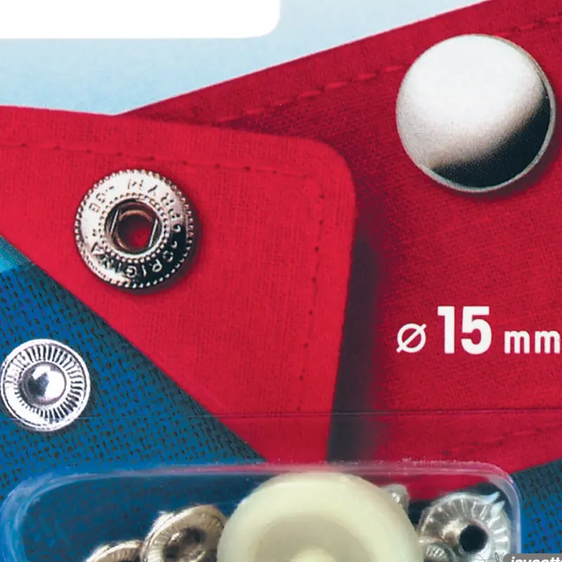 Prym 390241 Pack Of 100 Silver Press Fasteners 15Mm Heavy 2