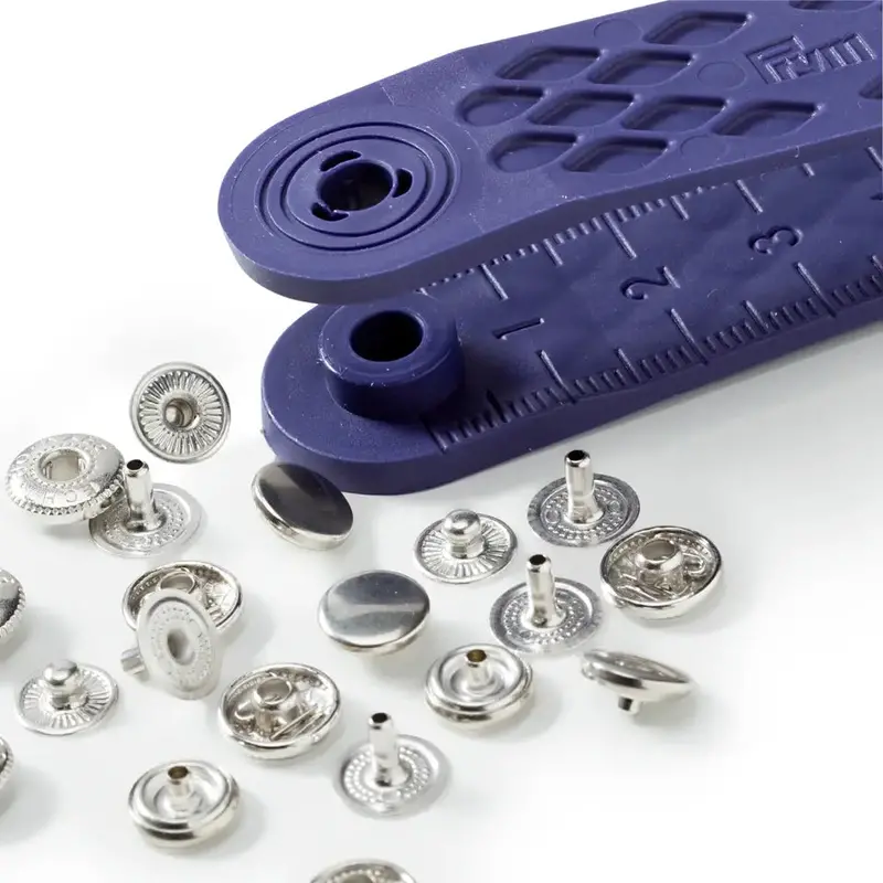 Prym 390360 Pack Of 10 Silver Press Fasteners 8Mm Mini 2