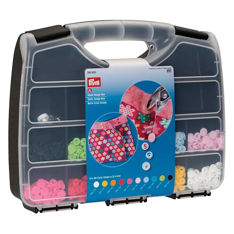 Prym 393900 Colour Snaps Assortment Set Of 300 1