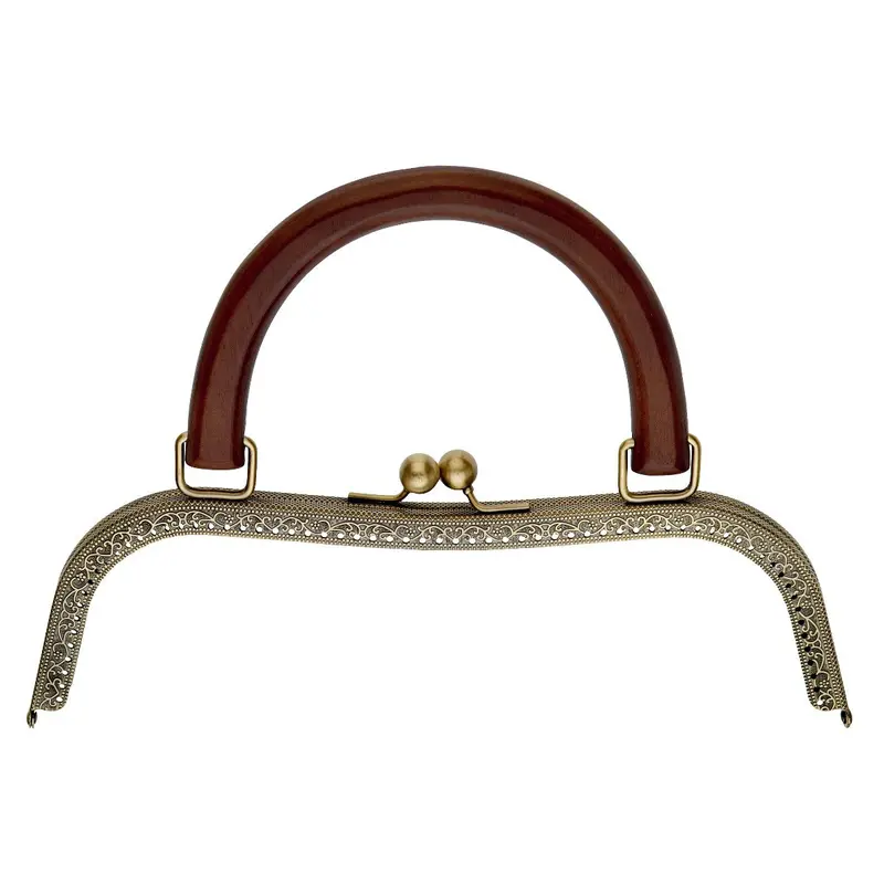 Prym Antique Brass Bag Handle And Fastening | Kylie 1