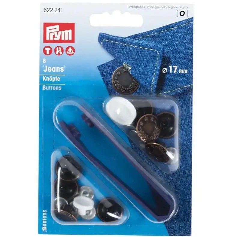 Prym Antique Copper Jeans Buttons 2