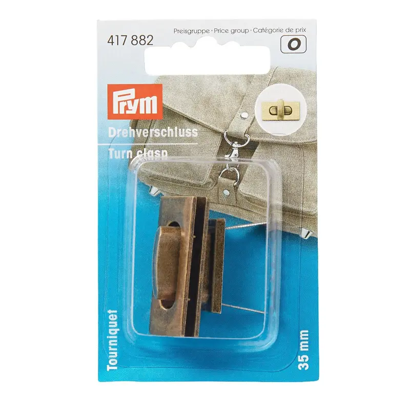Prym Antique Style Turn Clasp For Bags 1