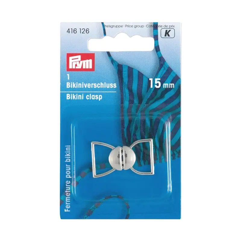 Prym Bikini Clasp | Metal Silver Colour 2