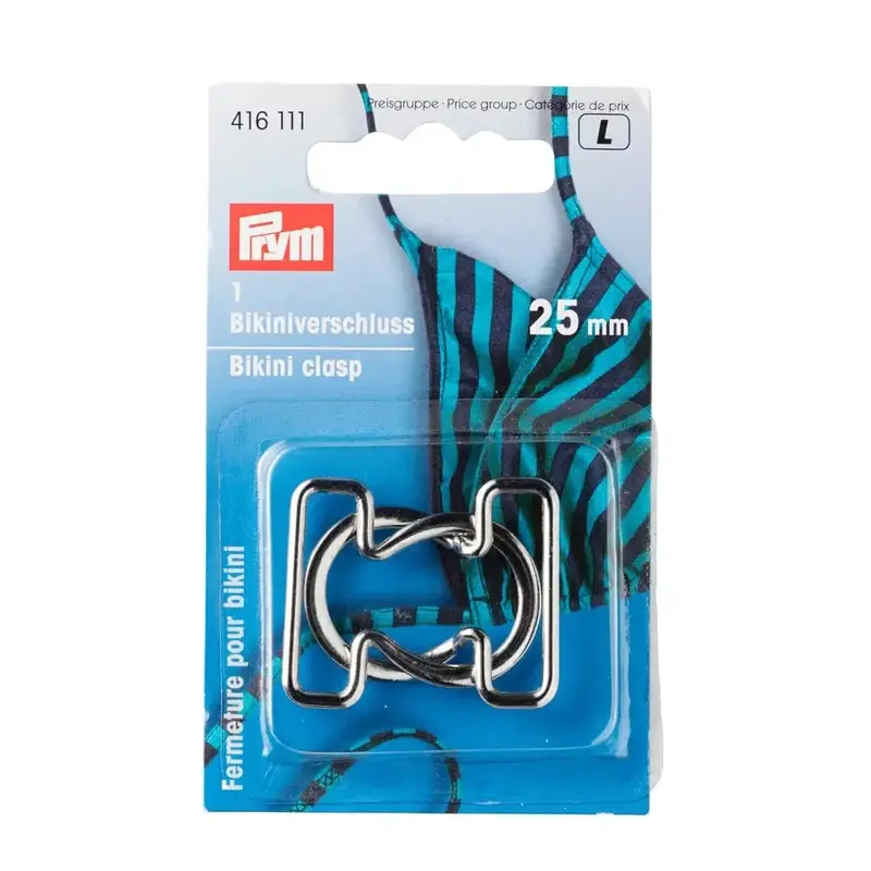 Prym Bikini Clasp | Metal Silver Colour 25Mm 1