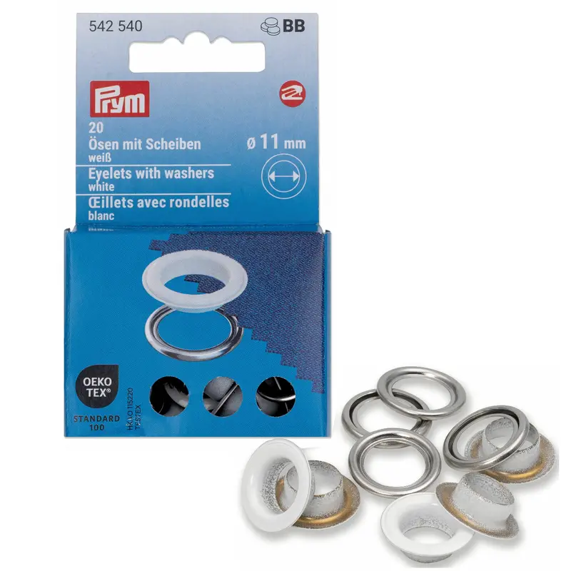 Prym Colour Eyelets 11Mm | Packs Of 20 2