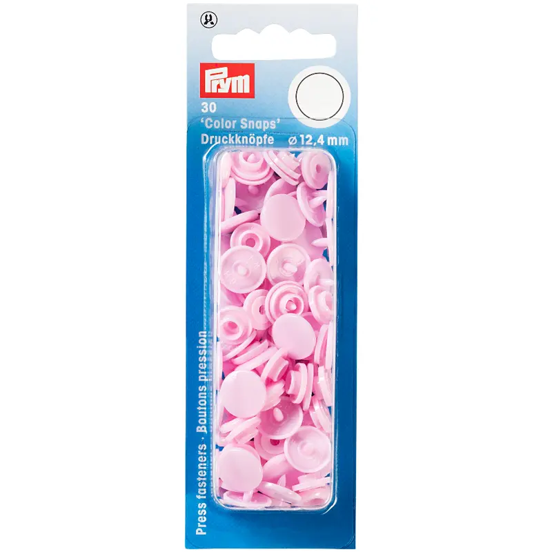 Prym Colour Snaps - Baby Pink 1