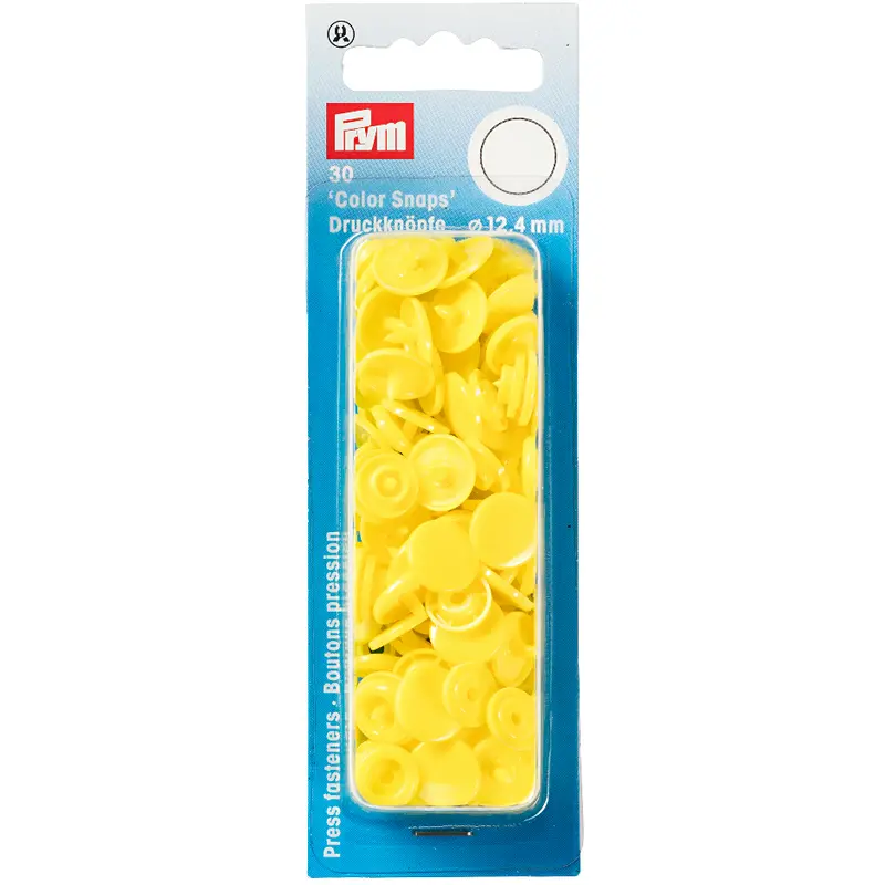 Prym Colour Snaps - Canary Yellow 1