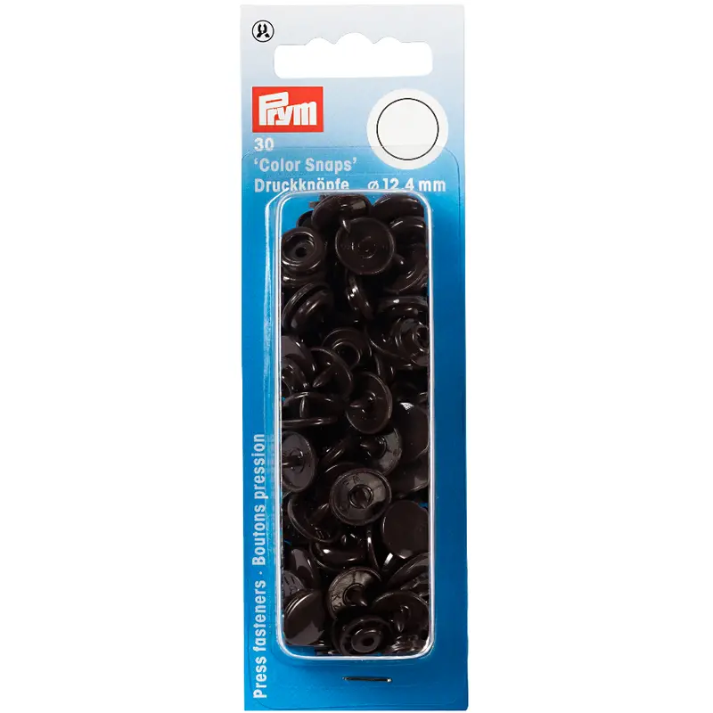 Prym Colour Snaps -  Dark Brown 1