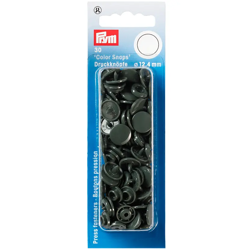 Prym Colour Snaps - Dark Grey 1