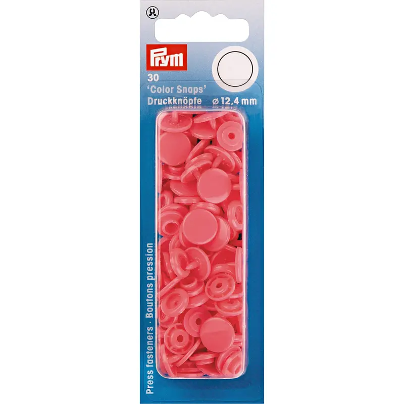 Prym Colour Snaps - Raspberry 1