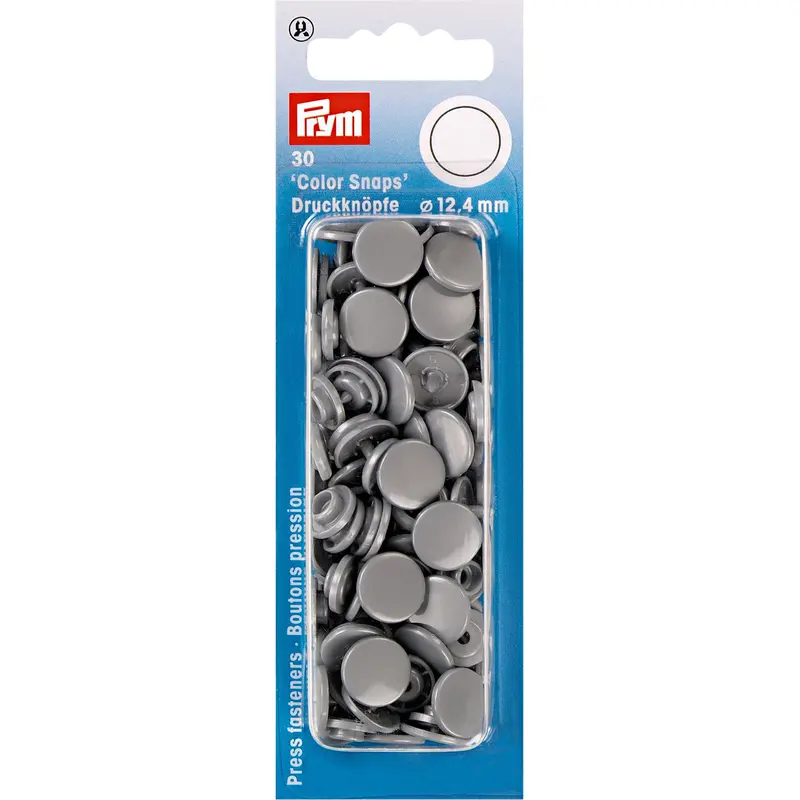 Prym Colour Snaps - Silver Grey 1
