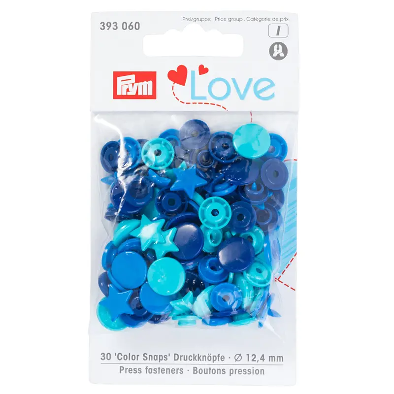 Prym Colour Snaps - Stars Packs Of 30 1