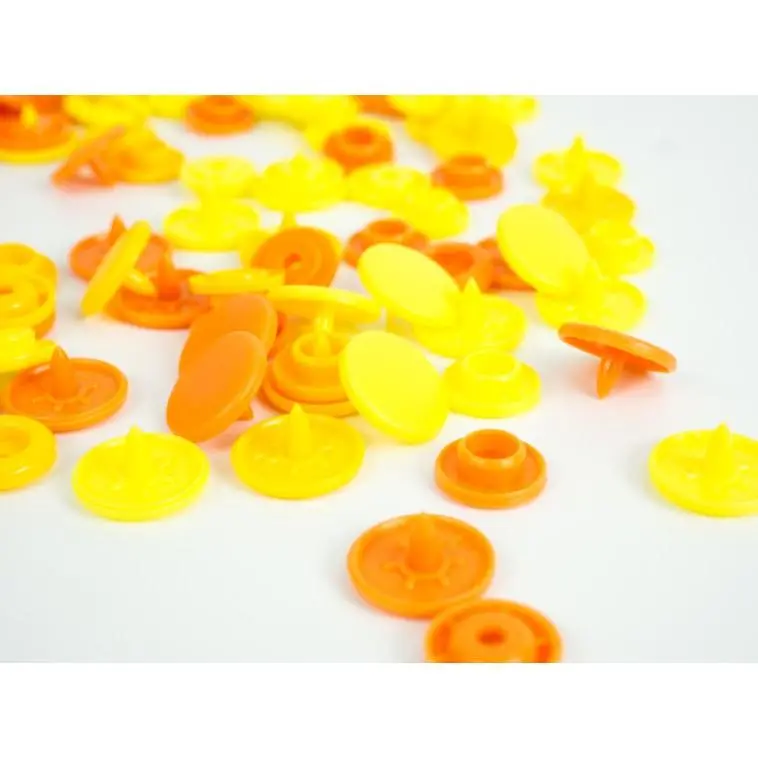 Prym Colour Snaps - Sunflower / Canary / Orange 2