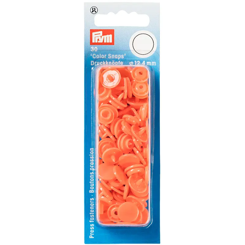 Prym Colour Snaps - Tangerine 1
