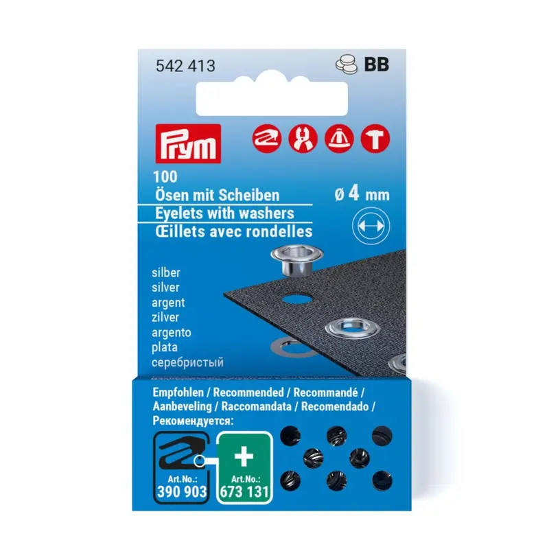 Prym Eyelets Silver Coloured | 4Mm, 5Mm And 8Mm 1