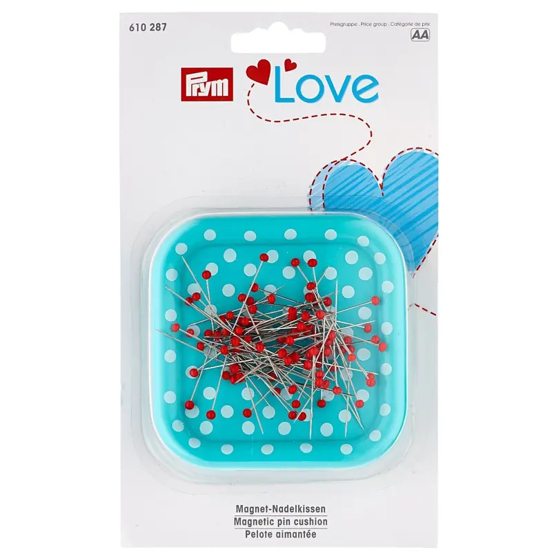 Prym Love Magnetic Pin Cushion With Pins 1