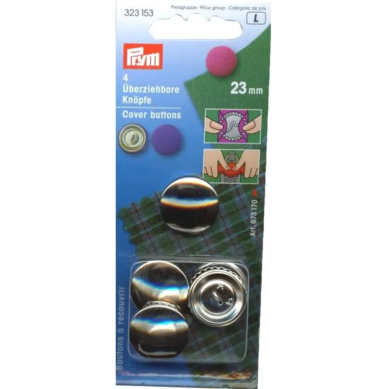 Prym Metal Cover Buttons 4