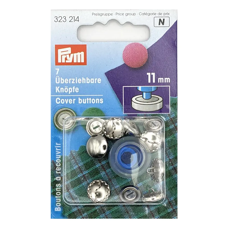 Prym Metal Cover Buttons With Tool 1