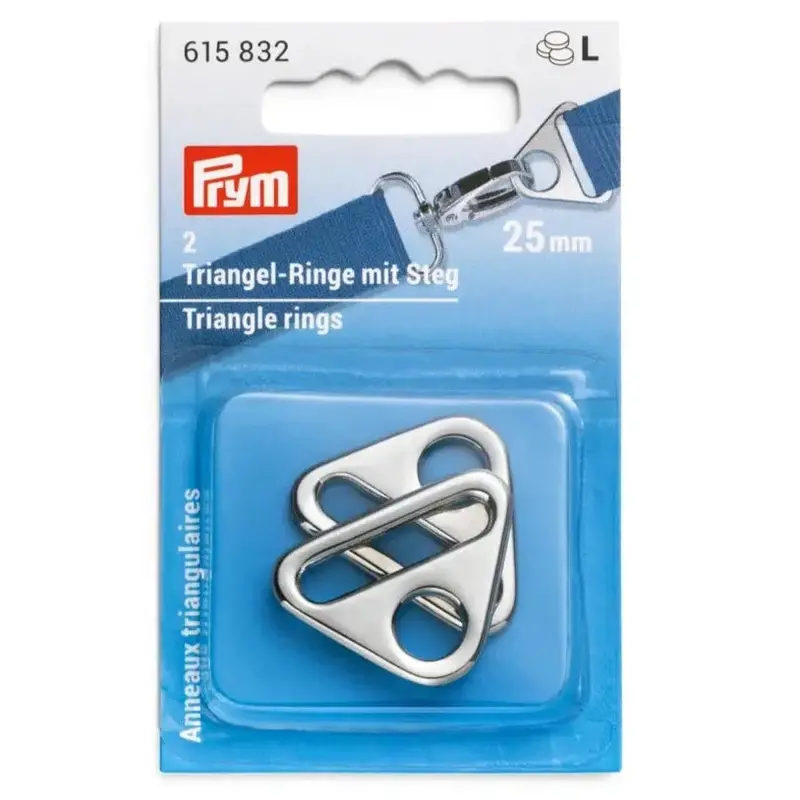 Prym Silver Triangle Loops For Bag Straps 1